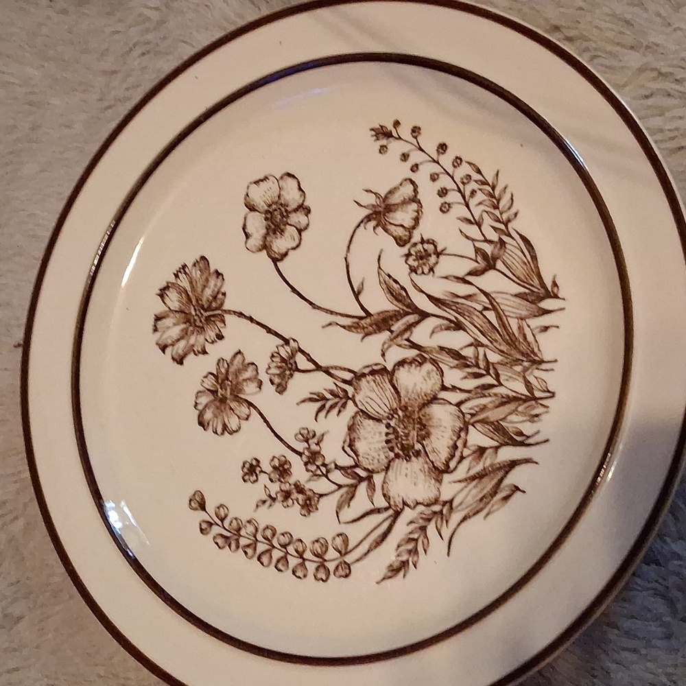 #1 MCM Sango Japan 700 Indian Summer Design Four Stoneware Dinner Plates 10.5”